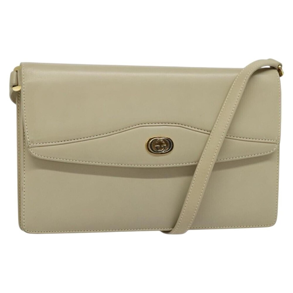 Gucci Vintage Interlocking G Flap Leather Small